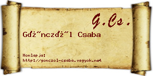 Gönczöl Csaba névjegykártya